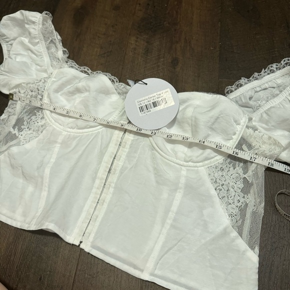 NWT PRINCESS POLLY CORSET TOP romantic cottagecore lace coquette 12 - Picture 5 of 6